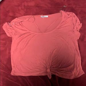 Coral crop too T-shirt